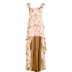 SOLD OUT NWOT Satin tiered High low dress, satin corset maxi, never been worn